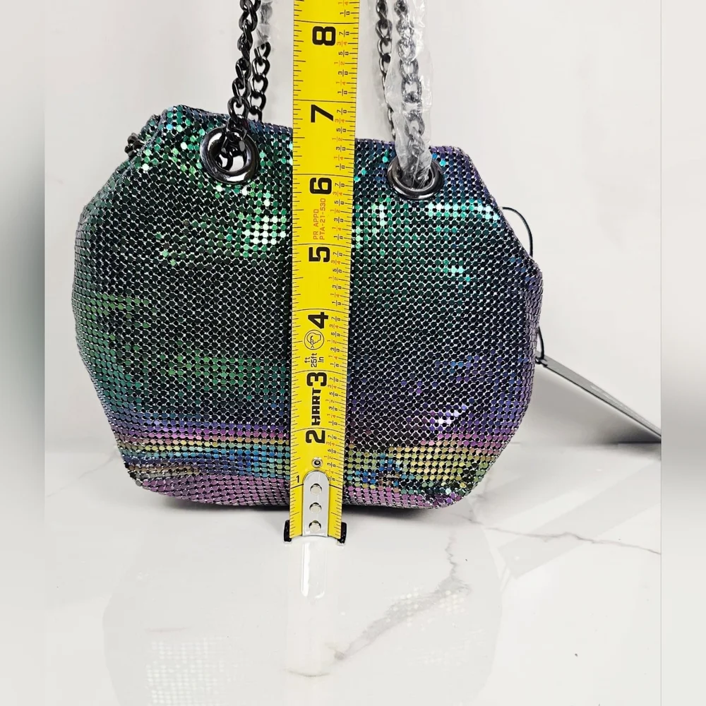 BCBG Metallic Evening‎ Bucket Purse New With Tags - Picture 7 of 8